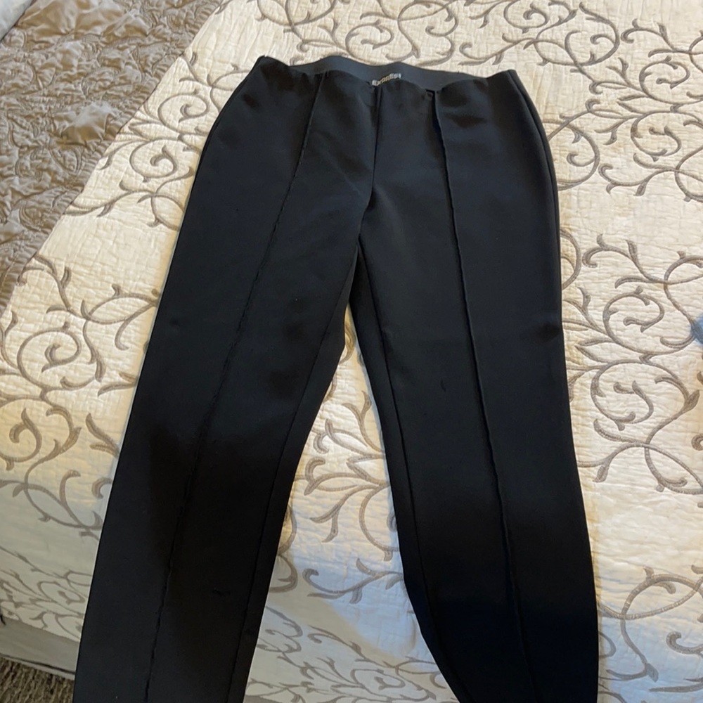 Black slack pants